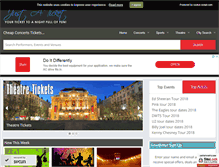 Tablet Screenshot of justatickets.com